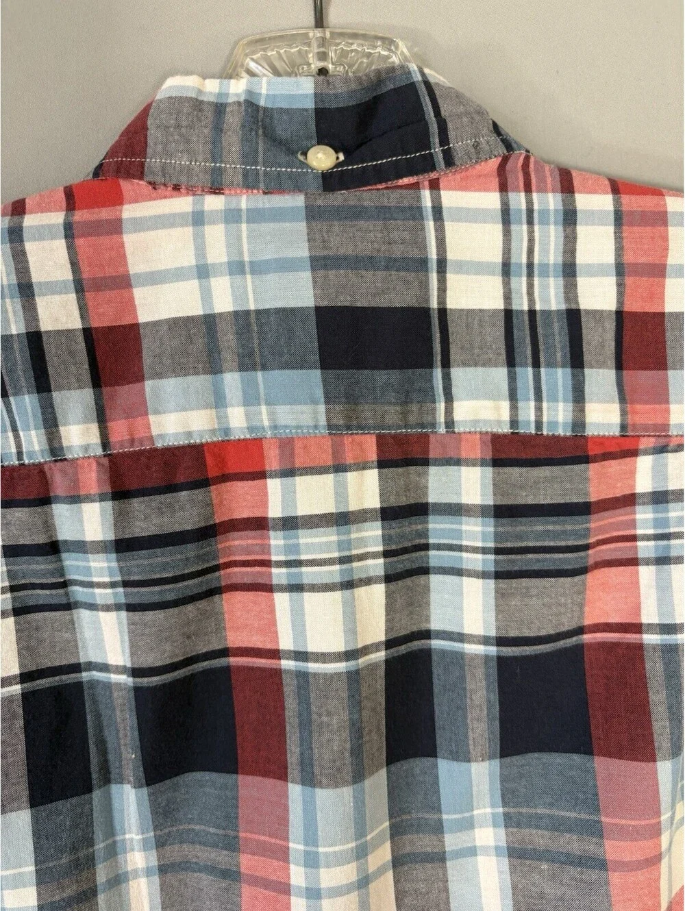 Polo Ralph Lauren Boys M 10-12 Plaid Button Down Shirt Short Sleeve Cotton